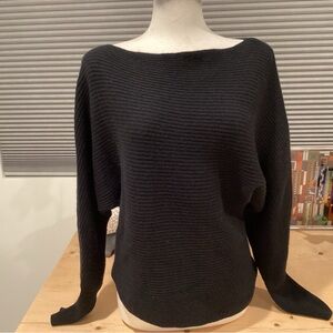 Intermix Jacqueline Off The Shoulder Sweater Women Black Size Large